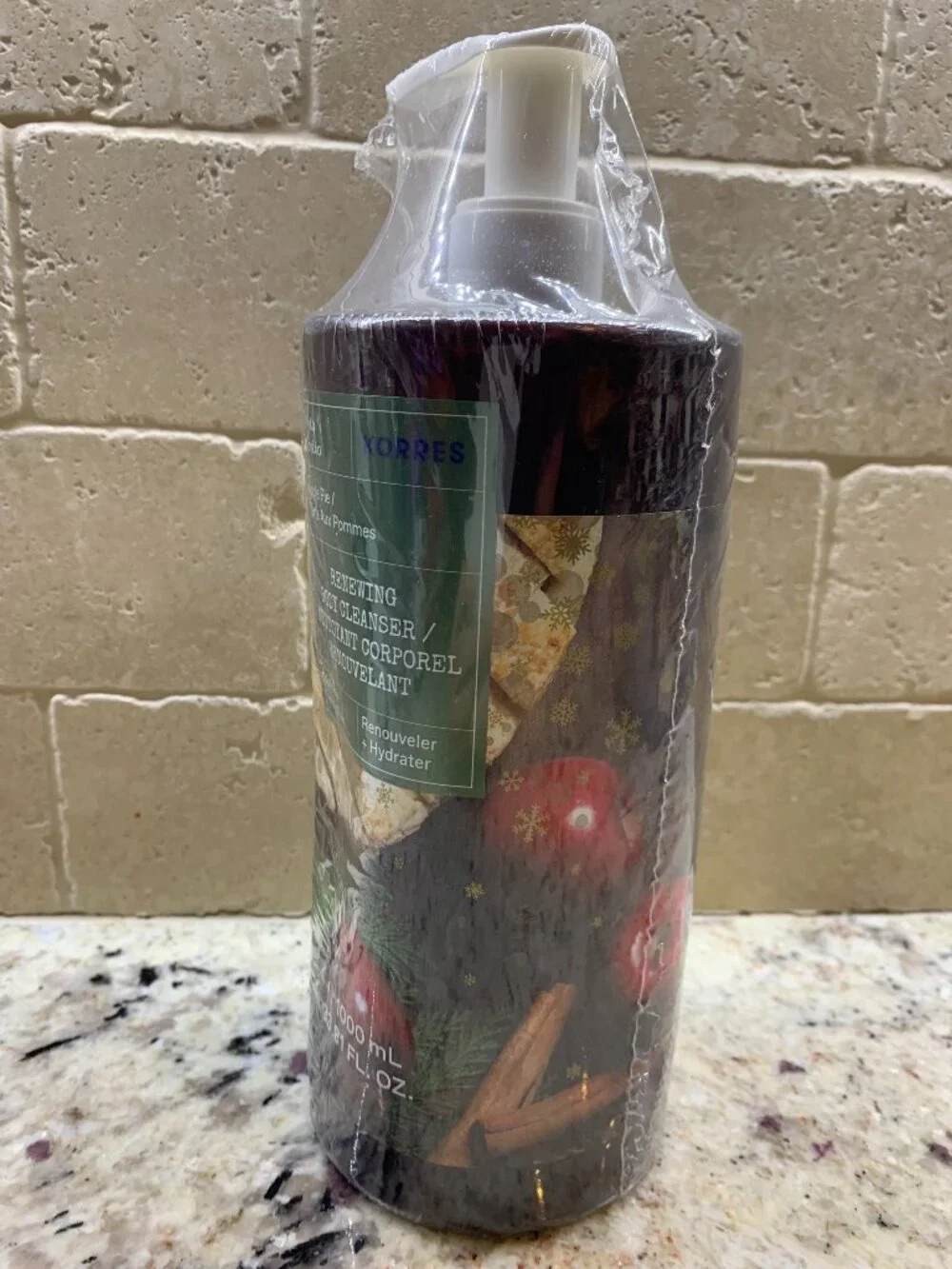 Korres Apple Pie Renewing Body Cleanser 33.8 oz. Super-size